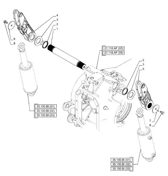 5198505 - Шайба вала навески зад. TMT7/MXMPm.