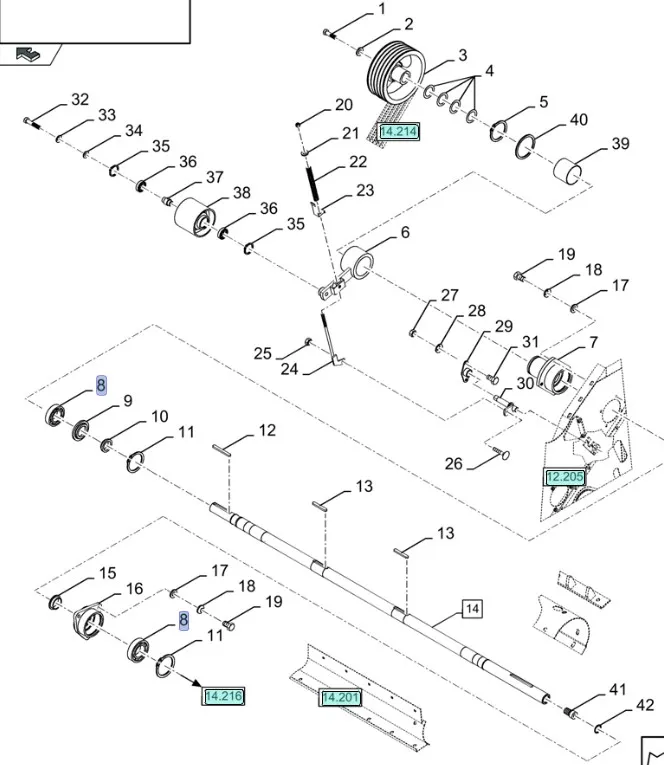 87615924 - Подшипник вала CS, CSX, CX6, FR